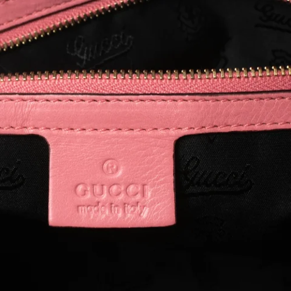 Gucci Vintage Pre-owned Leather gucci-bags Pink Dames