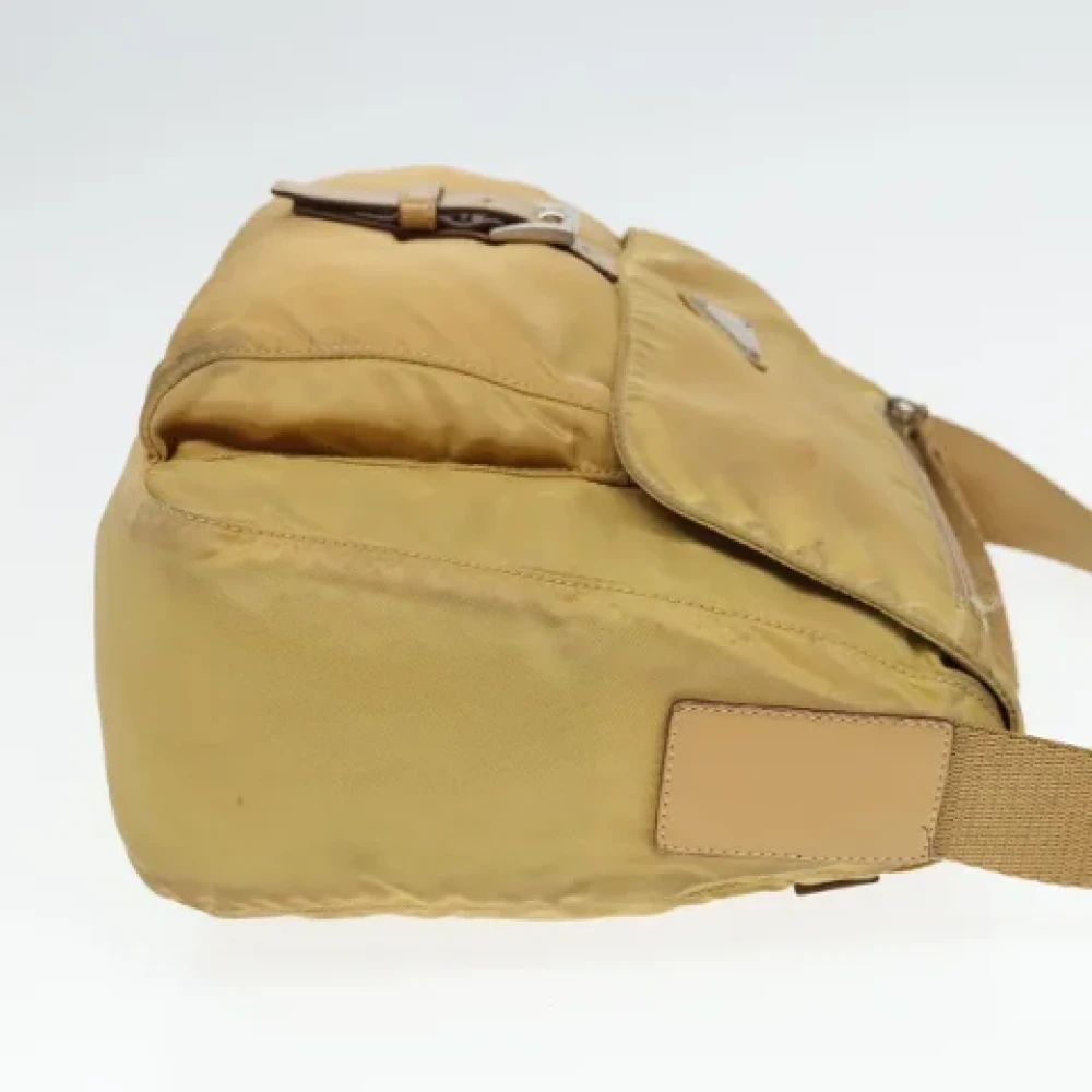 Prada Vintage Pre-owned Nylon prada-bags Yellow Dames