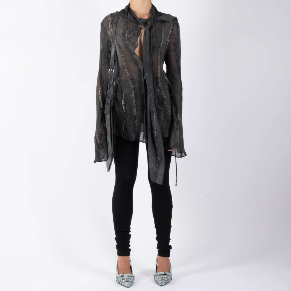 Acne Studios Denim Blauwe Shirt Blue Dames