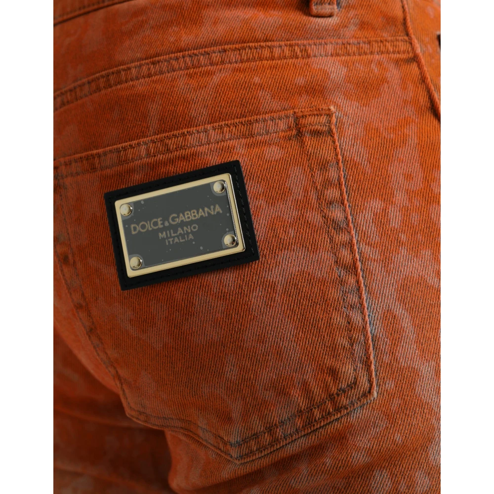 Dolce & Gabbana Elegante Ombre Skinny Denim Jeans Multicolor Heren