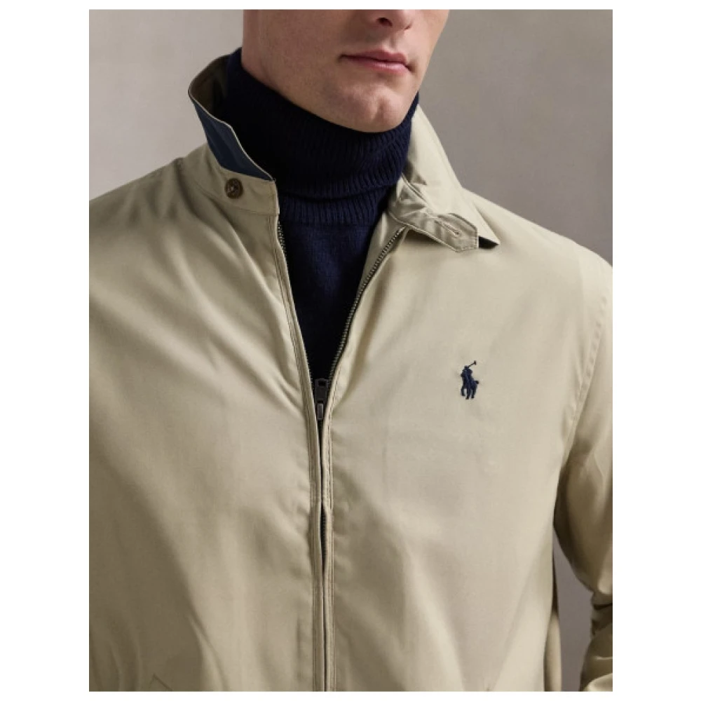 Polo Ralph Lauren Bi-Swing Jack Lichtgewicht Polyester Katoen Gevoerd Beige Heren