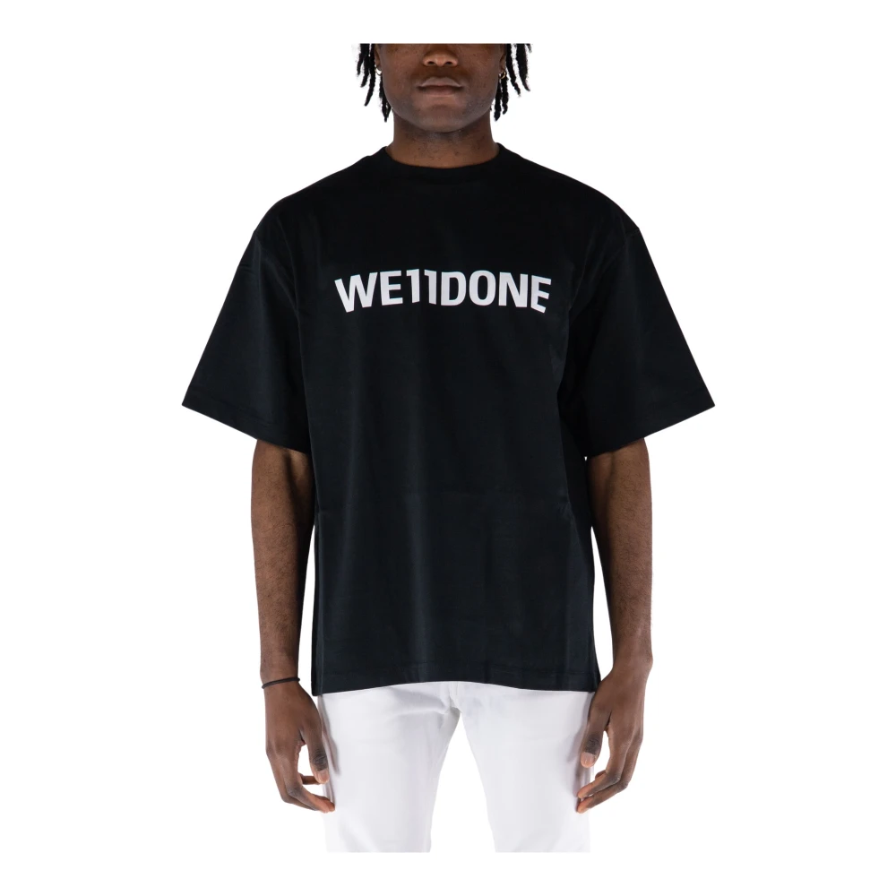 We11Done Klassiek Logo T-Shirt Black Heren
