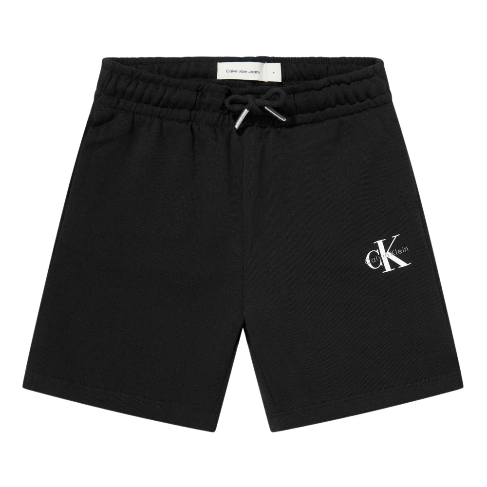 Calvin Klein Unisex Kids Black Monogram Relaxed Shorts - Shorts - 6 Y - Kids