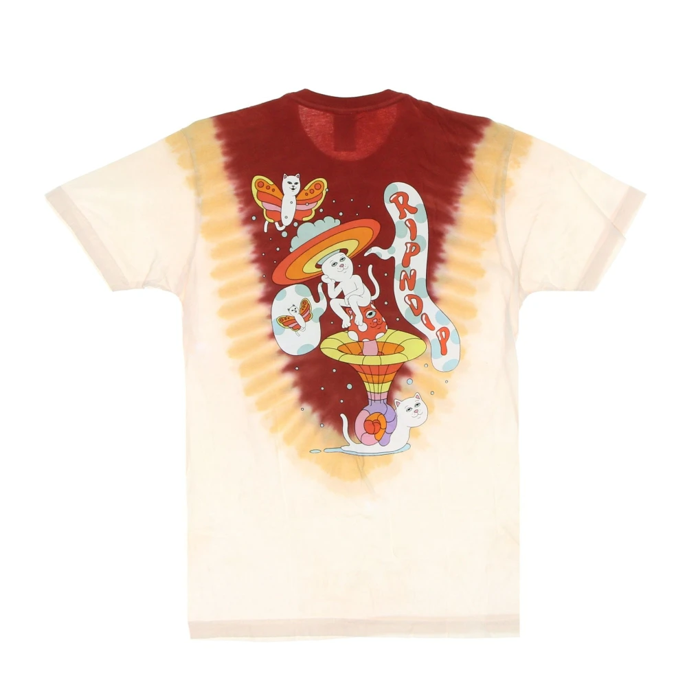 Ripndip Tie-Dye Dream Tee T-Shirt Bourgondië Peach Multicolor Heren