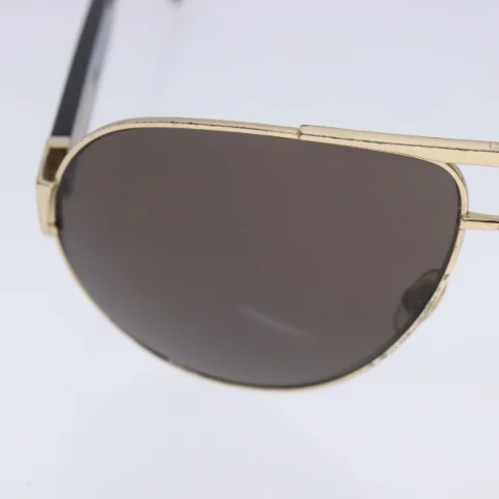 Gucci Vintage Pre-owned Metal sunglasses Brown Heren