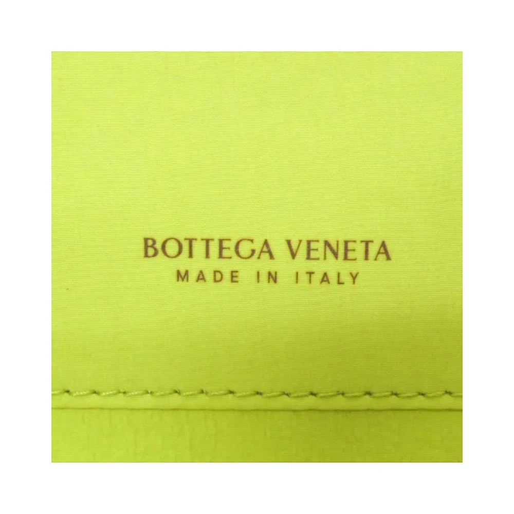 Bottega Veneta Vintage Pre-owned Leather clutches Yellow Dames