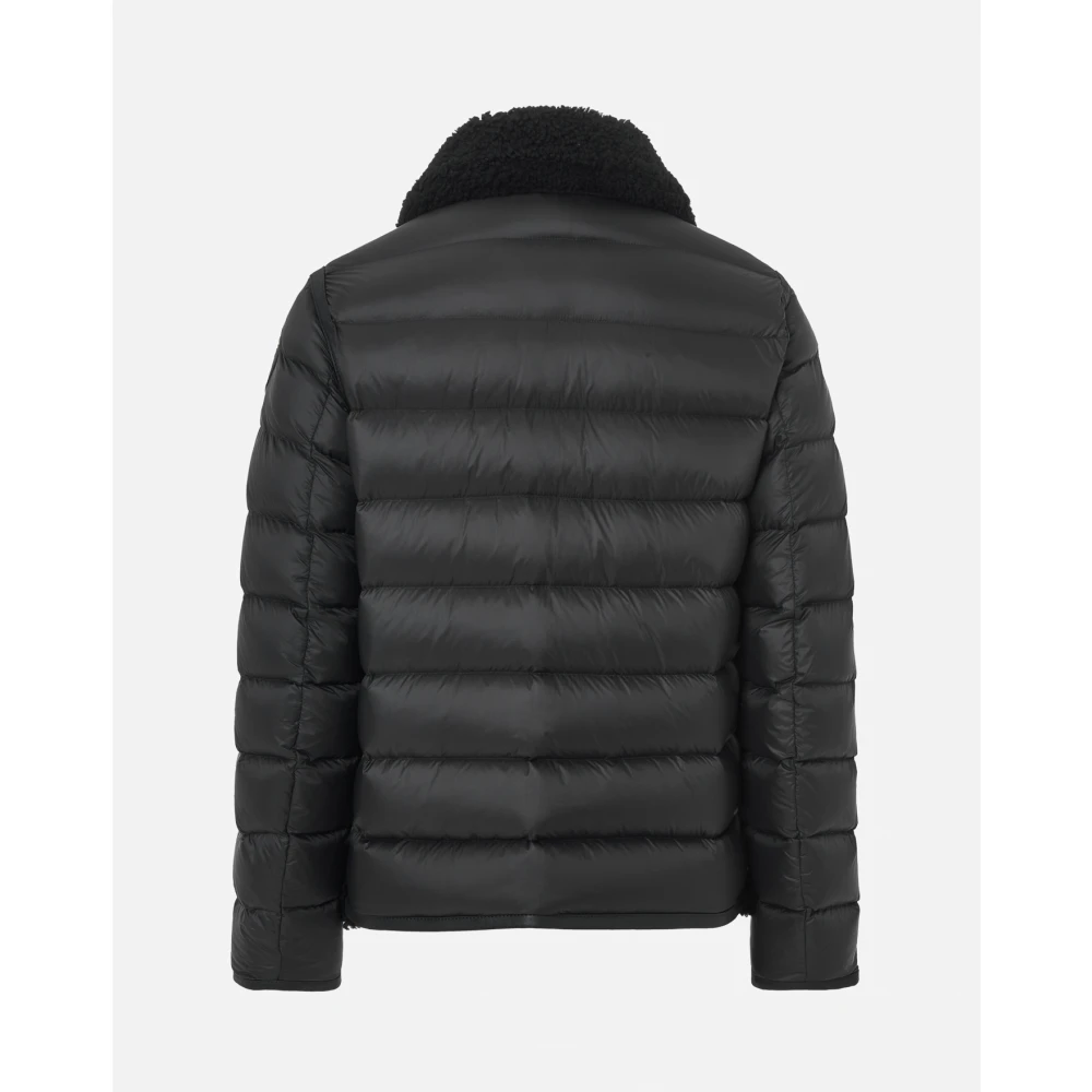 Blauer Zwarte Jas van Gemengde Stof Black Heren