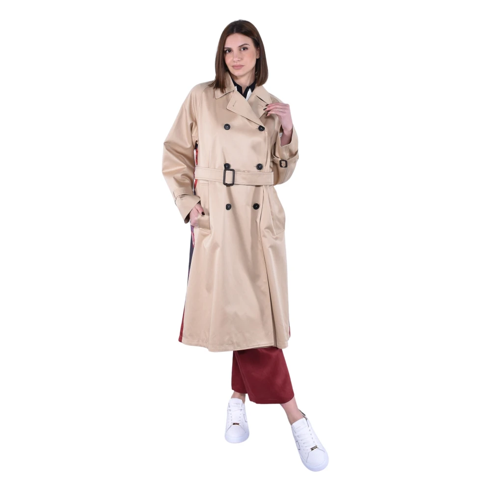 Weekend Max Mara Beige Trench Coat - Female - Double-Breasted Coats - M - Coats