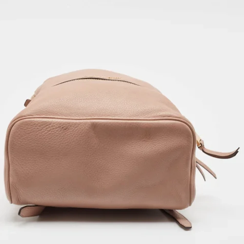 Michael Kors Pre-owned Leather backpacks Beige Dames