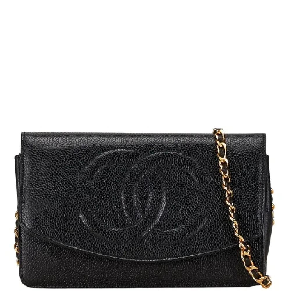 Chanel Vintage Pre-owned Leather chanel-bags Black Dames