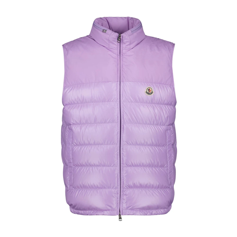 Moncler Mouwloze Cerces Puffer Jas Purple Heren