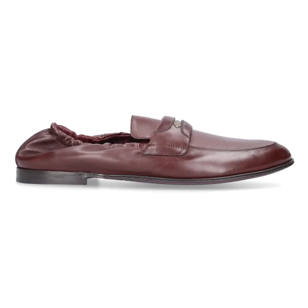 Dolce & Gabbana Bruine Leren Loafers voor Heren Brown Heren