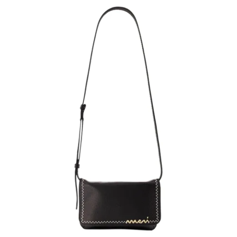 Marni Leather crossbody-bags Black Dames