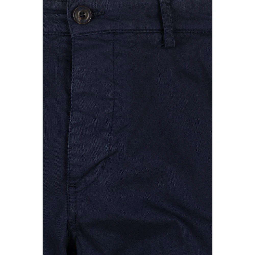 40Weft Blauwe Cargo Bermuda Shorts Blue Heren