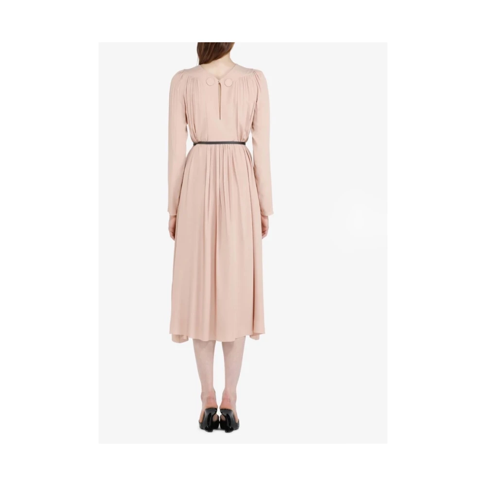 N21 Jurk met lange mouwen en boothals Pink Dames