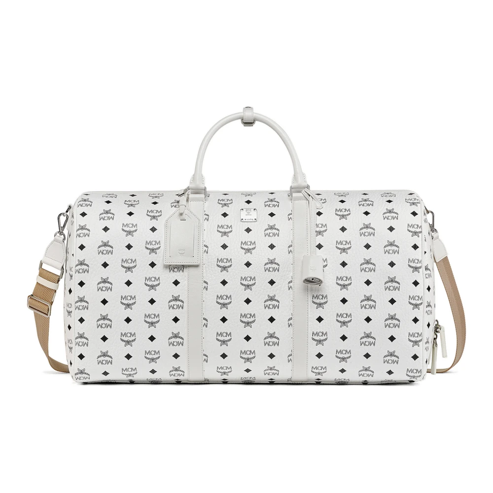MCM Ottomar Weekender in Visetos White Heren