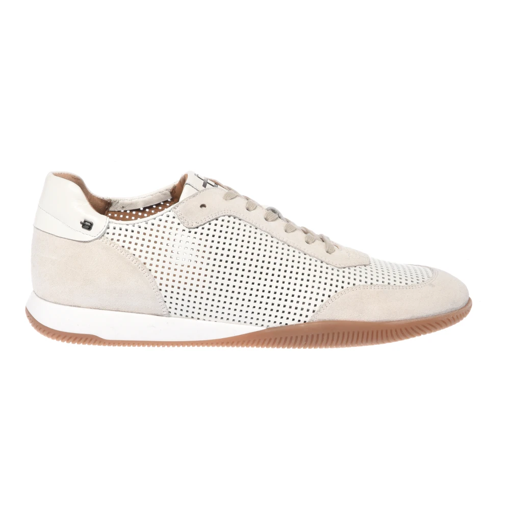 Baldinini - Zapatillas De Ante Y Cuero Perforado - Shoes - Hombre - Beige - 41 Eu