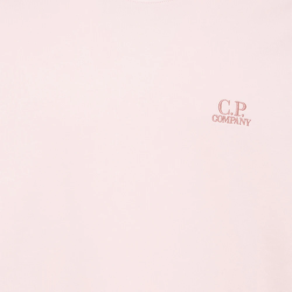 C.P. Company Logo Crew Neck Sweatshirt Pink Heren