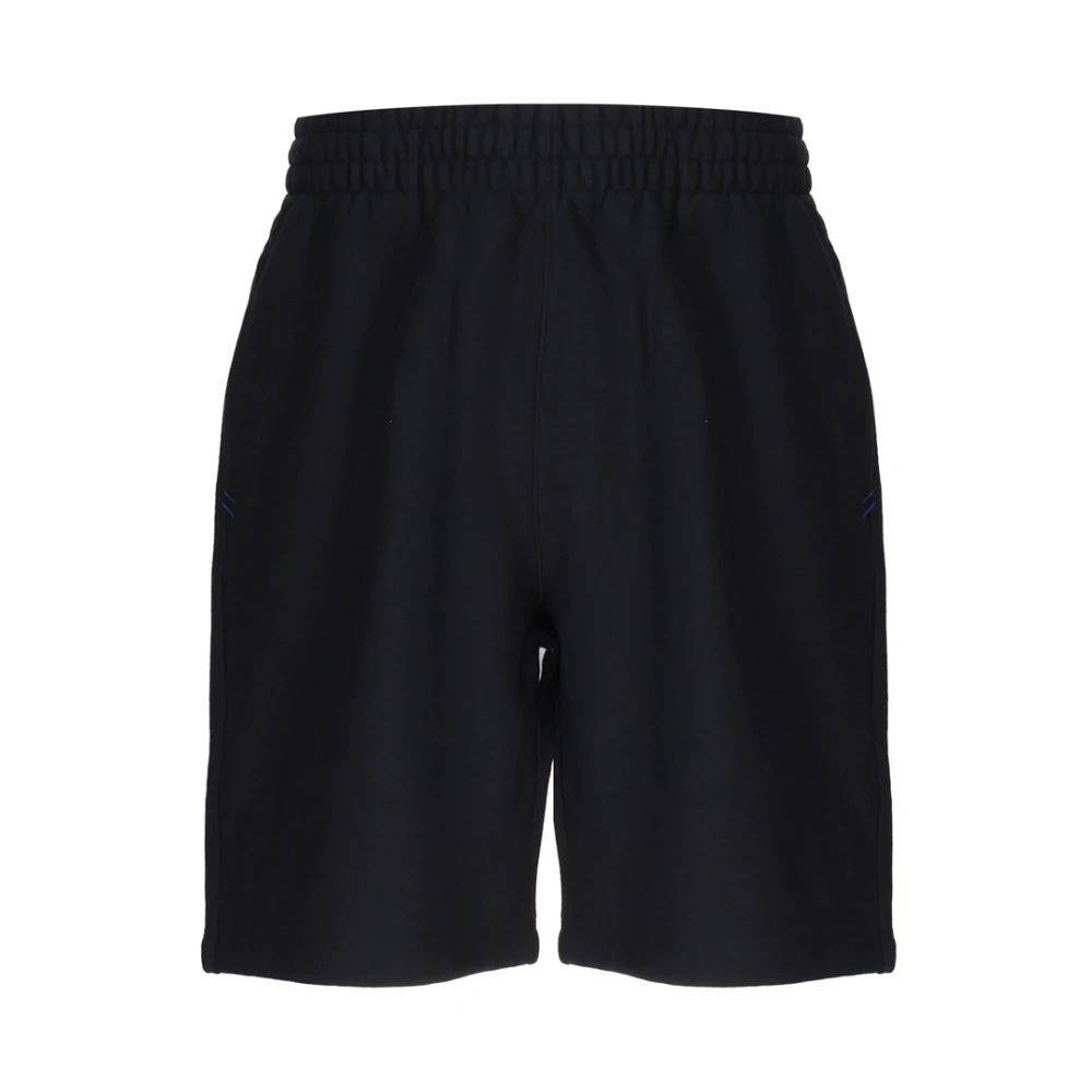 Burberry Zwarte Katoenen Shorts Black Heren