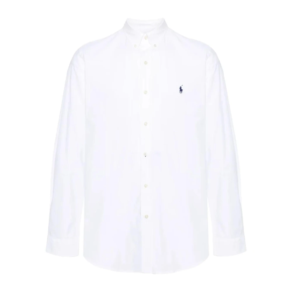Polo Ralph Lauren Vit Klassisk Oxford-Skjorta