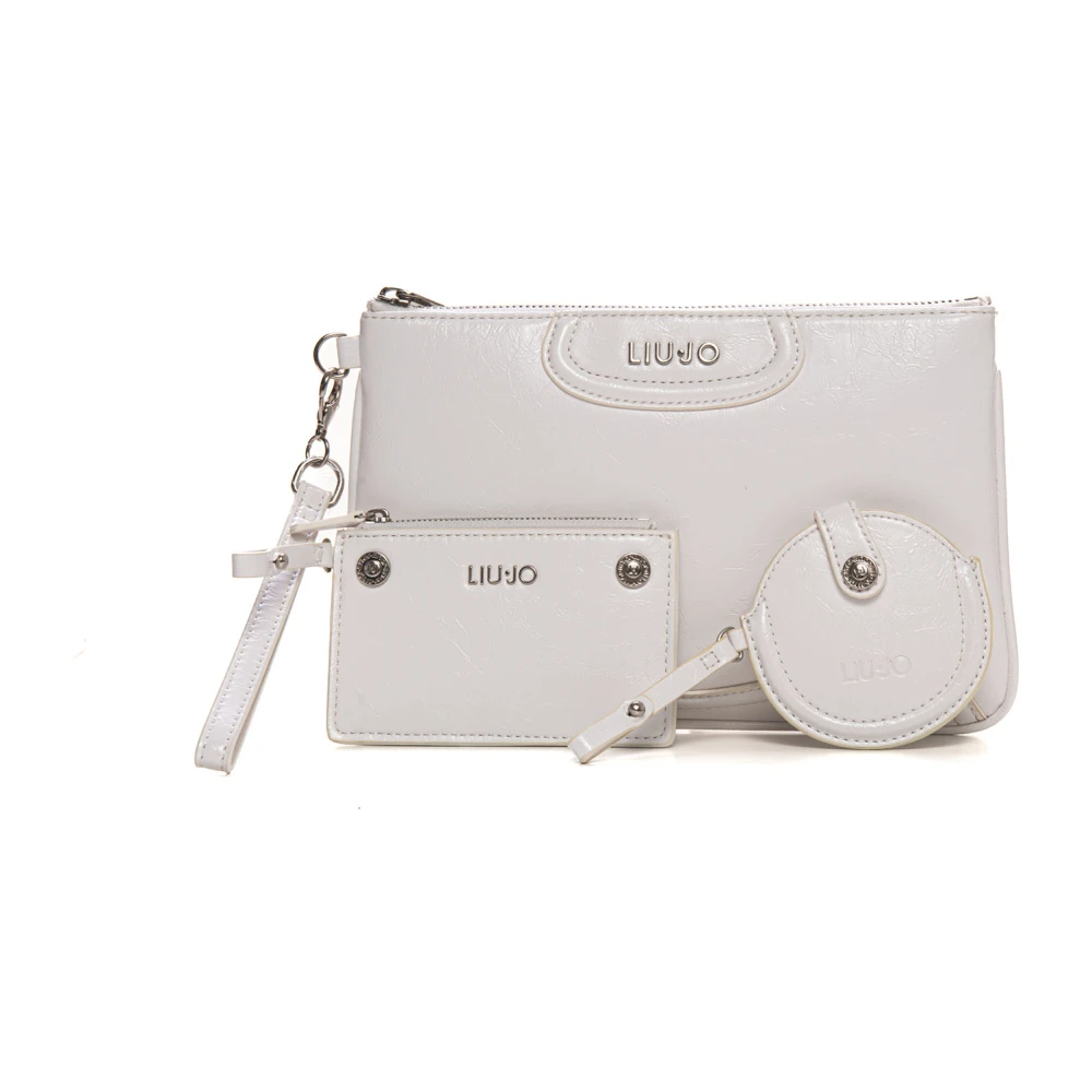 Liu Jo Envelop Pochette met Afneembare Band White Dames