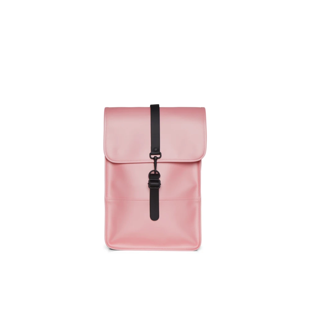 Rains Mini Rugzak Waterdicht Materiaal Laptopvak Ruim Hoofdcompartiment Pink Dames