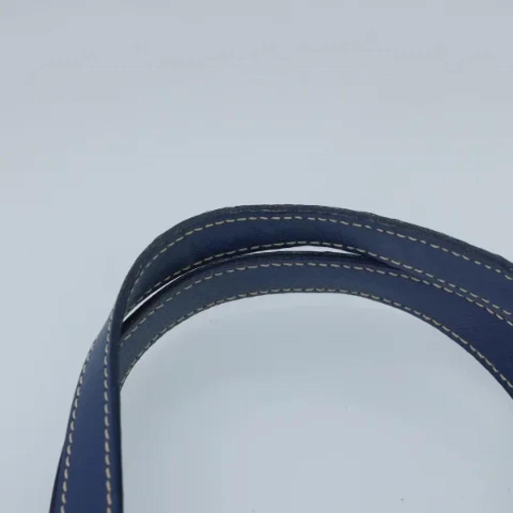 Prada Vintage Pre-owned Nylon handbags Blue Dames