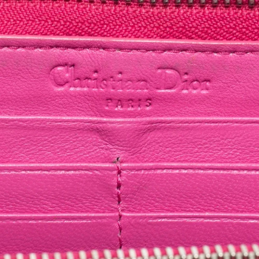 Dior Vintage Pre-owned Leather wallets Pink Dames