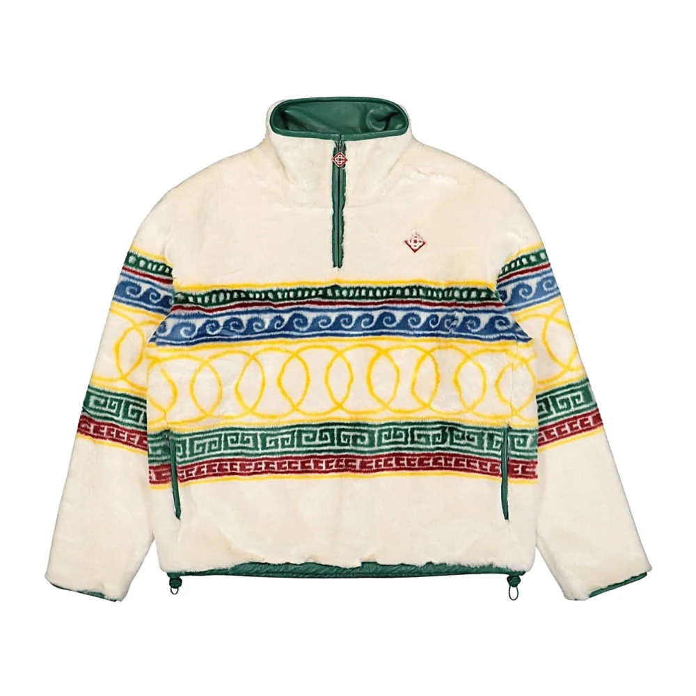 Casablanca Women's White Maglia - Faux Fur & Shearling Jackets - S - Jackets