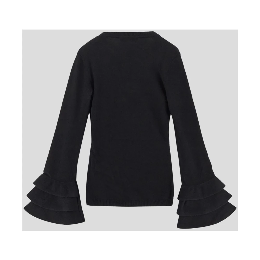 Valentino Klassieke Crewneck Gebreid Black Dames