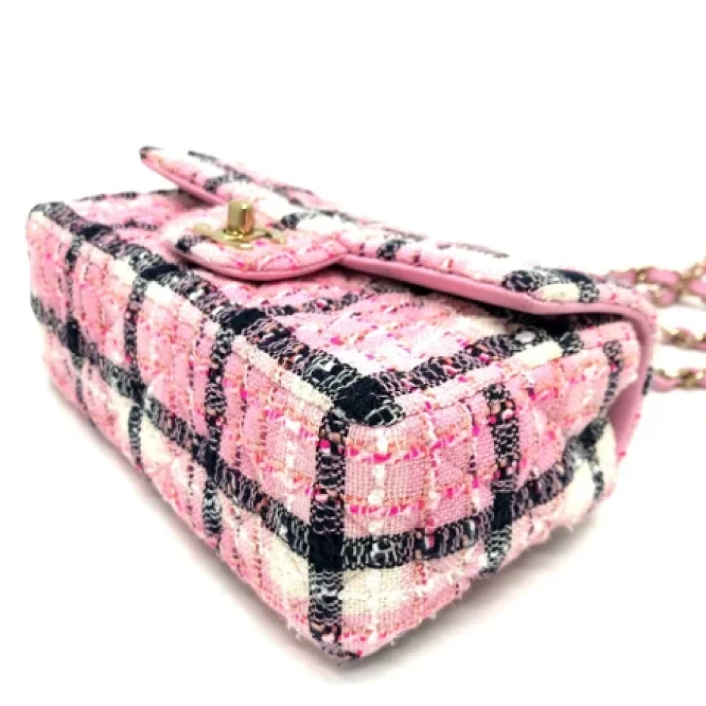 Chanel Vintage Pre-owned Fabric chanel-bags Pink Dames