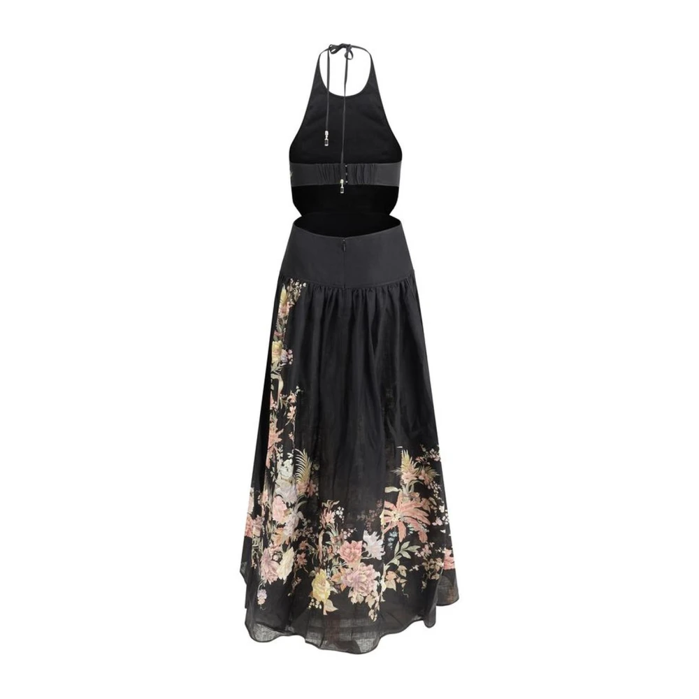 Zimmermann Bloemen Cut-Out Midi Jurk Multicolor Dames