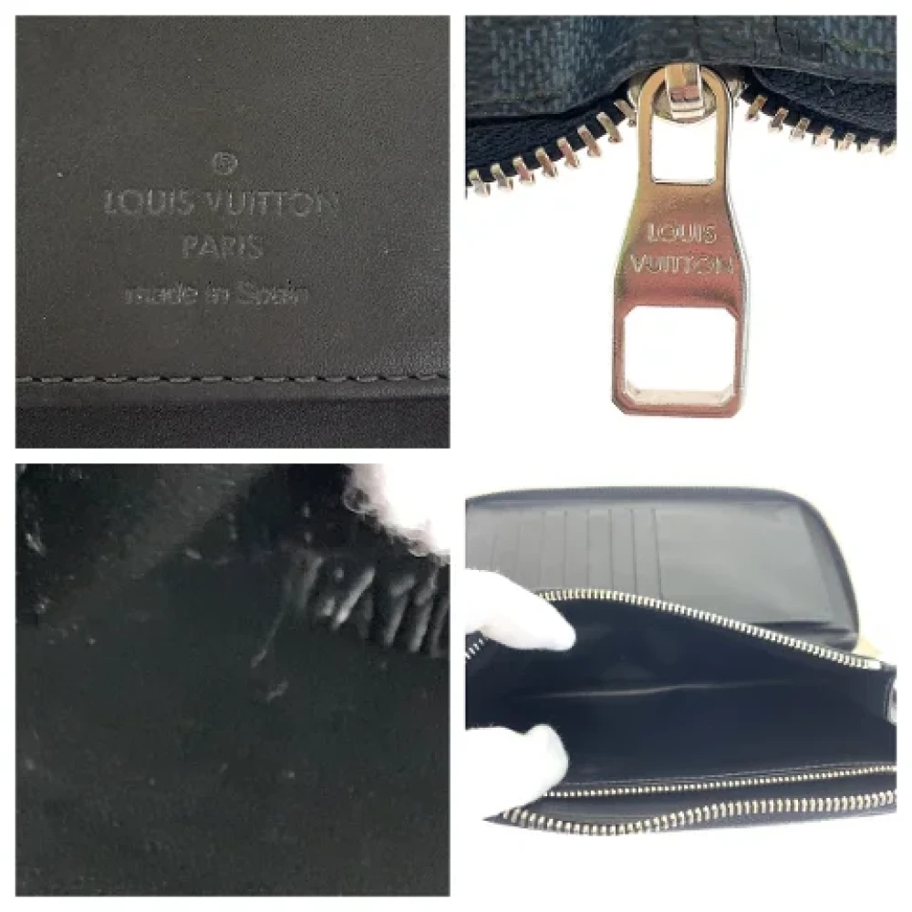 Louis Vuitton Vintage Pre-owned Canvas wallets Gray Heren