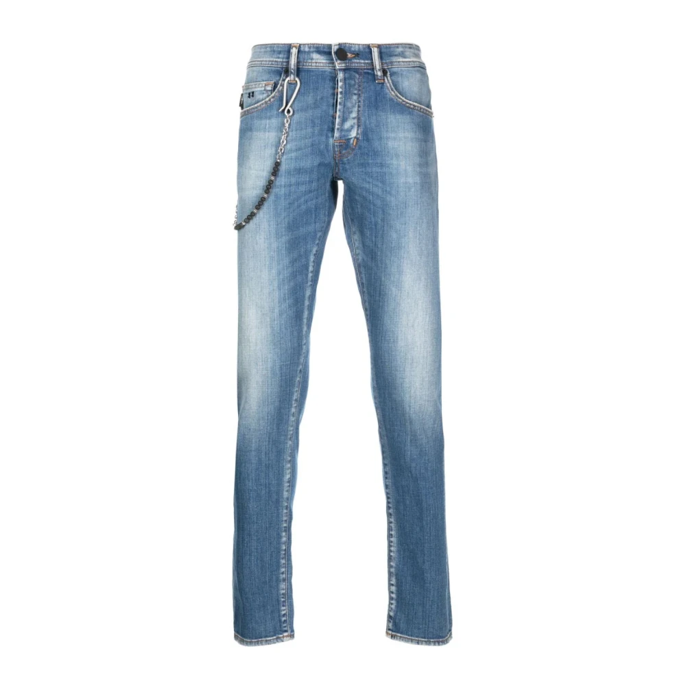 Tramarossa Blauwe Straight Jeans Casual Stijl Blue Heren