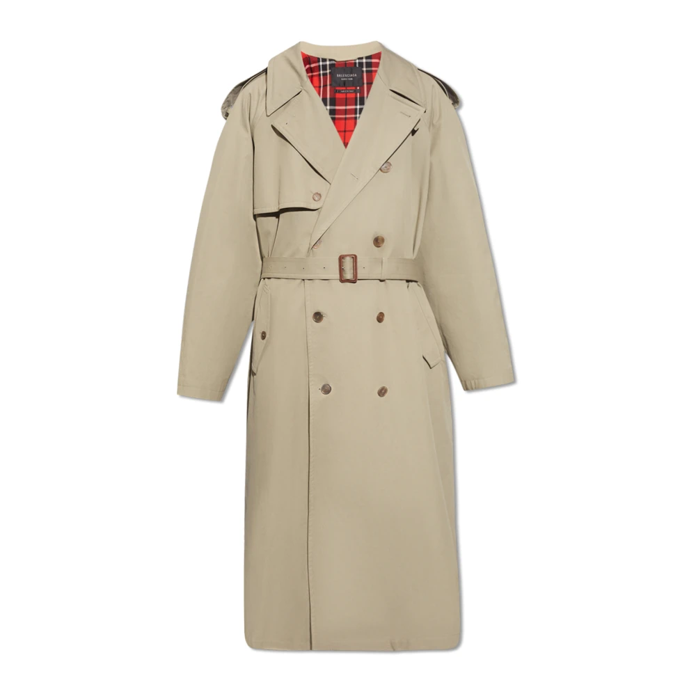 Balenciaga Oversized trenchcoat Gray Heren