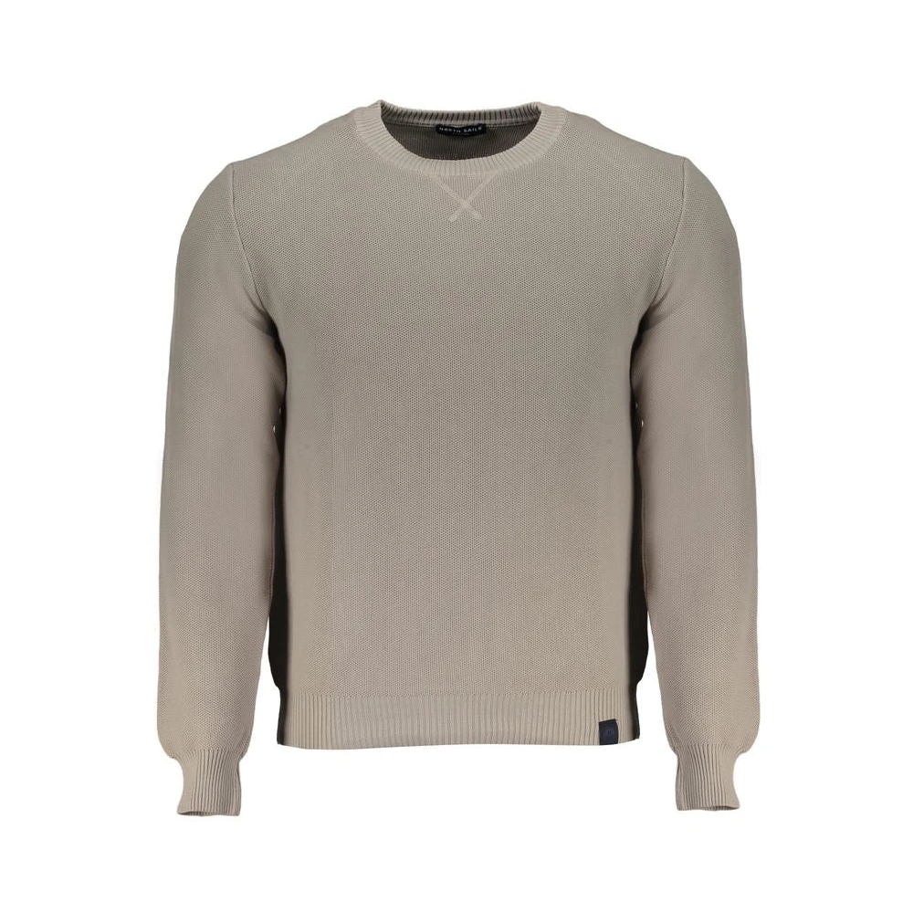 North Sails Men's Gray Cotton Logo Sweater