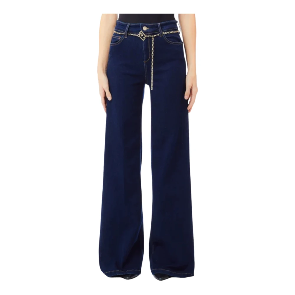 Liu Jo Women's Blue Palazzo Jeans