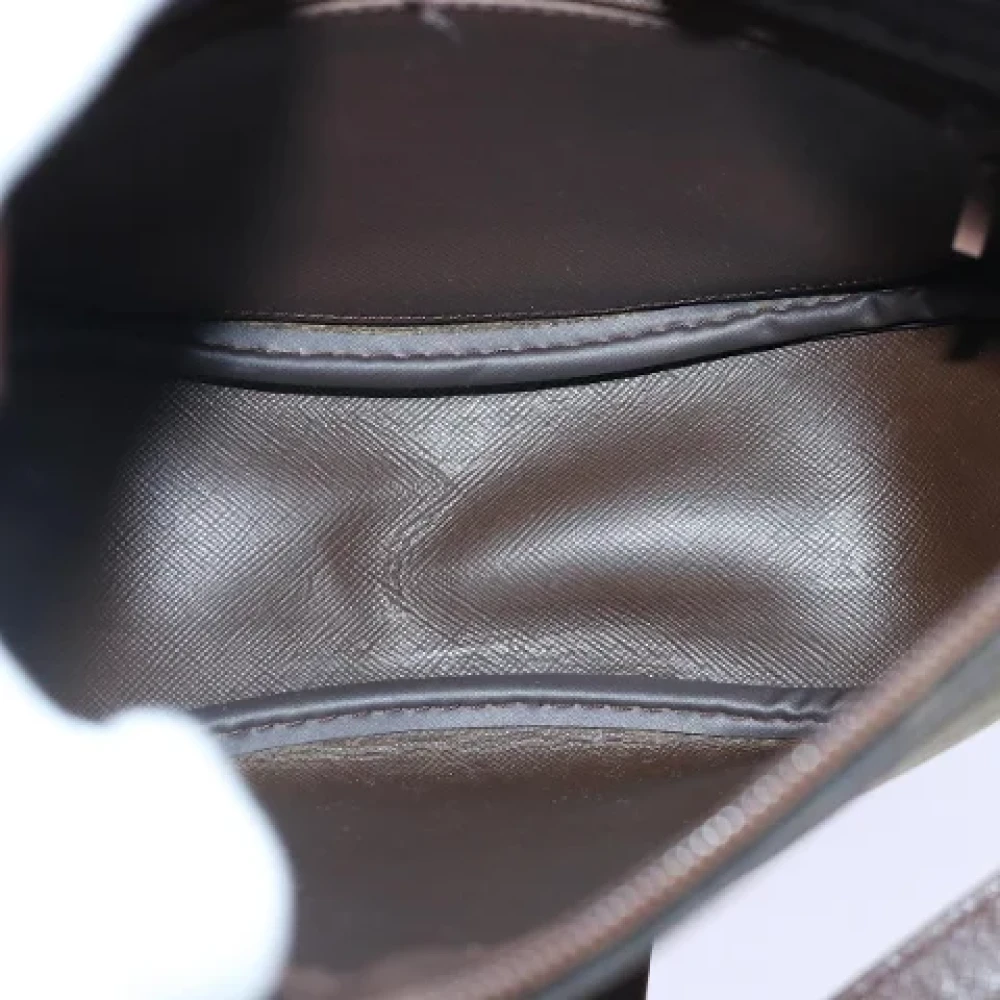 Burberry Vintage Pre-owned Canvas shoulder-bags Brown Dames