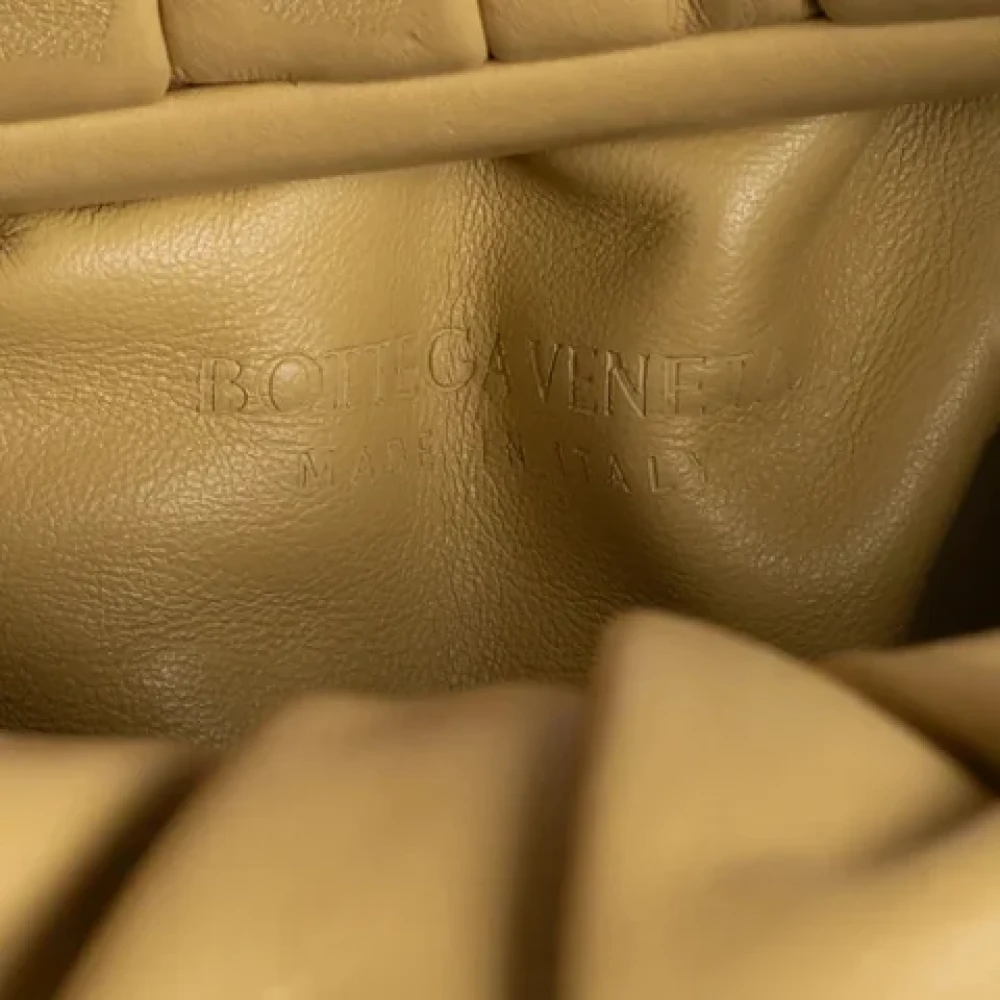Bottega Veneta Vintage Pre-owned Leather handbags Beige Dames