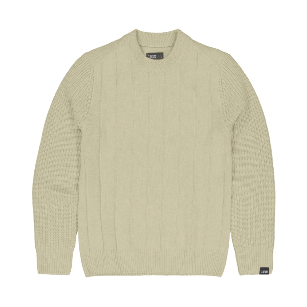 Butcher of Blue Tenzing Fab Mix Crew Trui Groen Green Heren