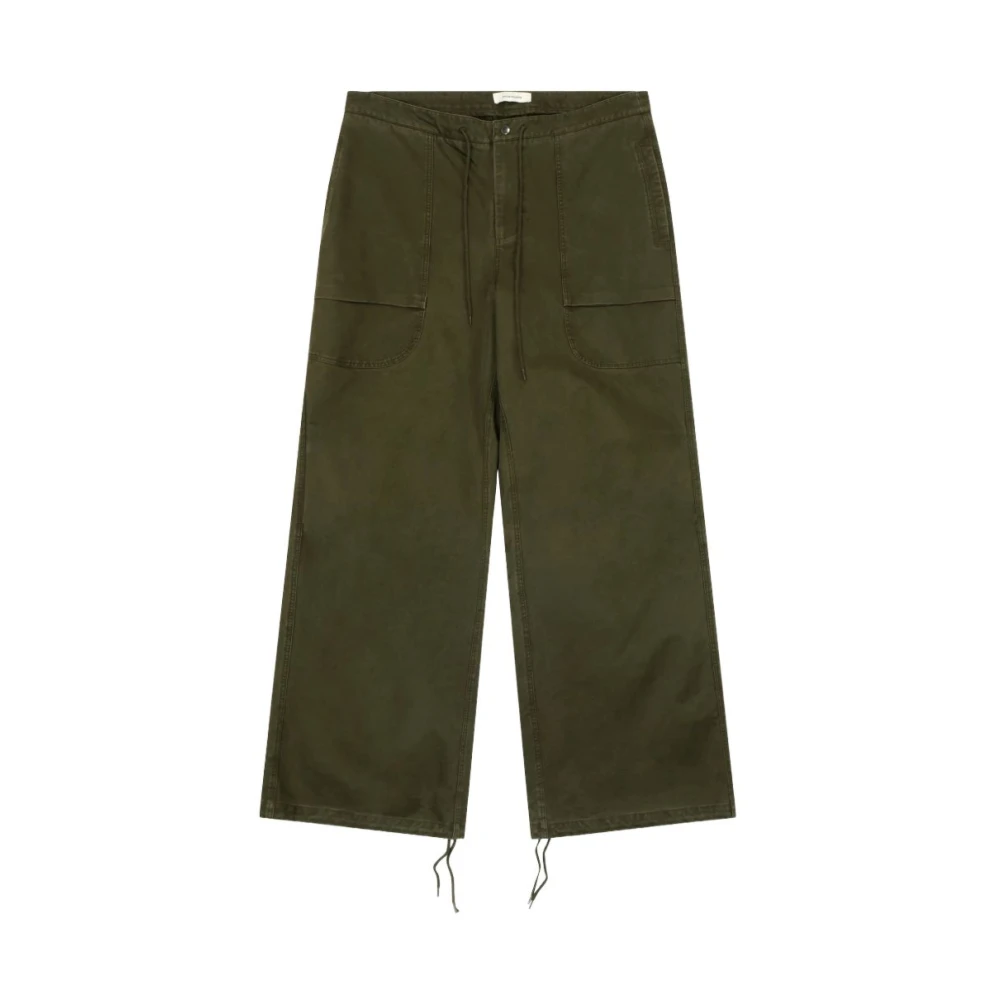 Entire Studios Men's Green Wide Trousers - Wide Trousers - Xl - Trousers