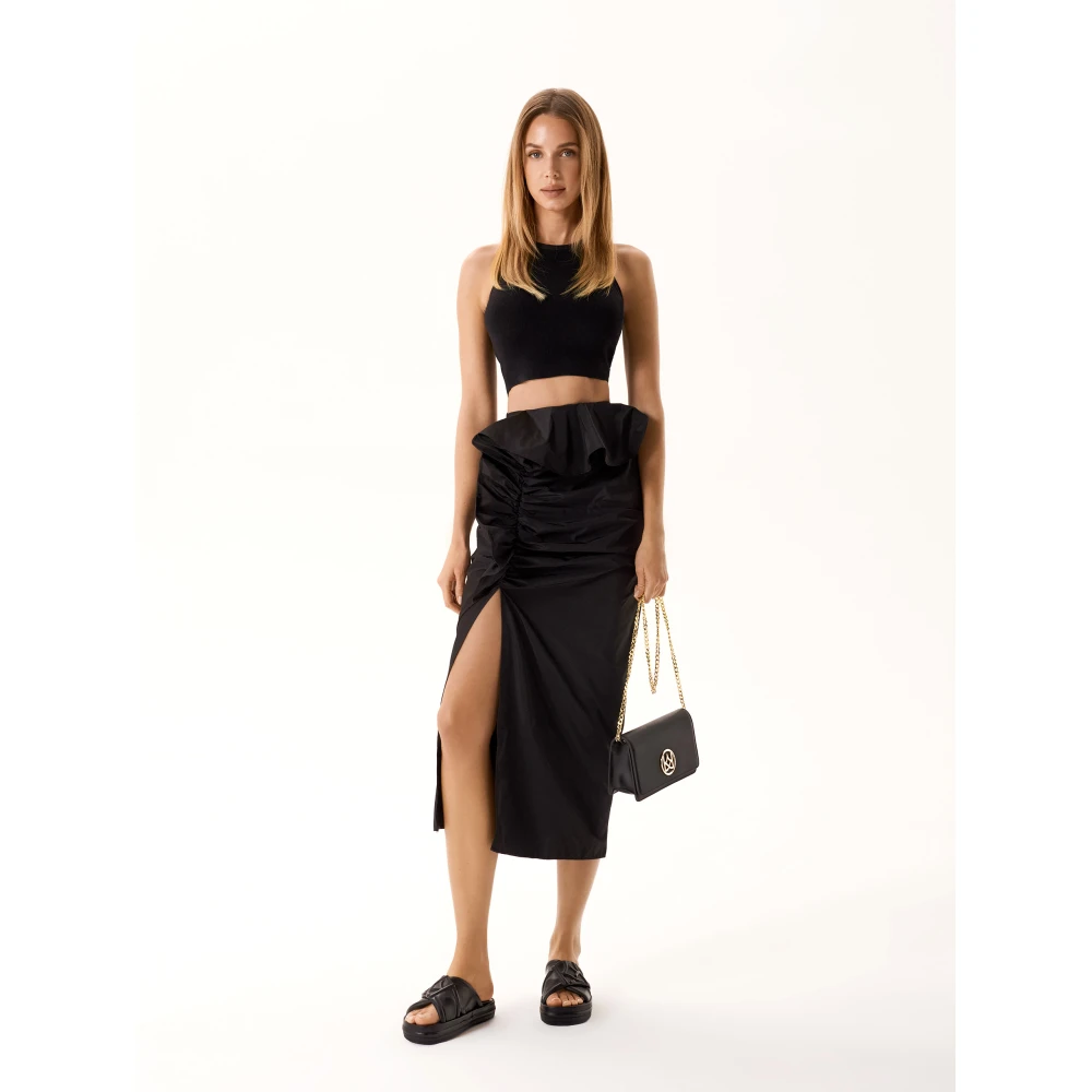 Kazar Kleine zwarte messenger tas gemaakt van graanleer Black Dames