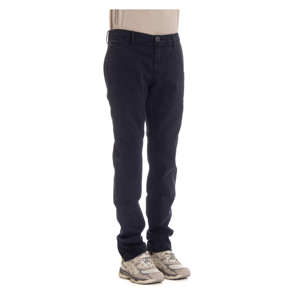 Jacob Cohën Luxe 5-Pocket Broek Blauw Blue Heren