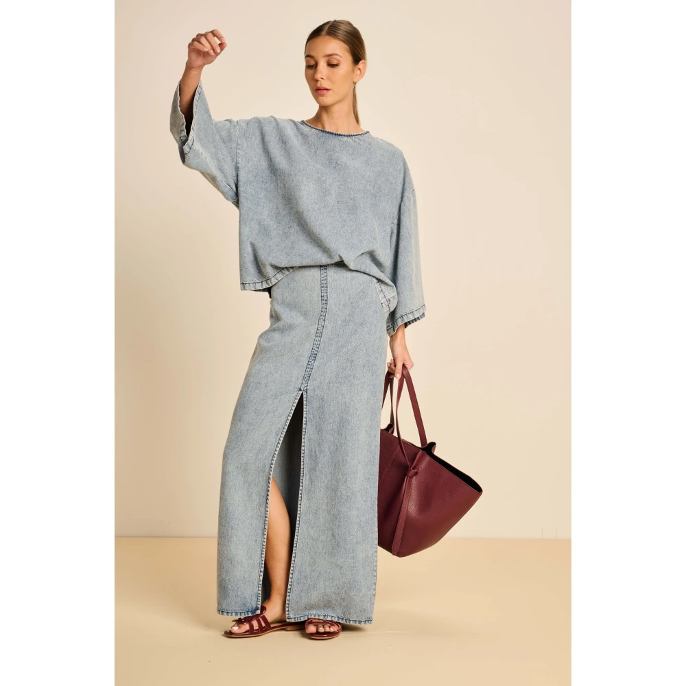 March23 Mapimi Blouse Blue Dames