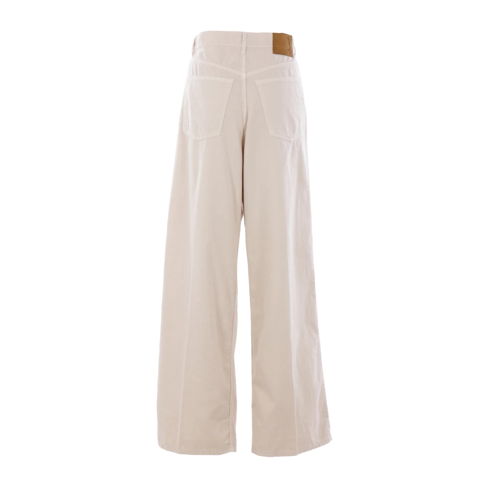 Haikure Palazzo Candy Wide Leg Jeans Beige Dames