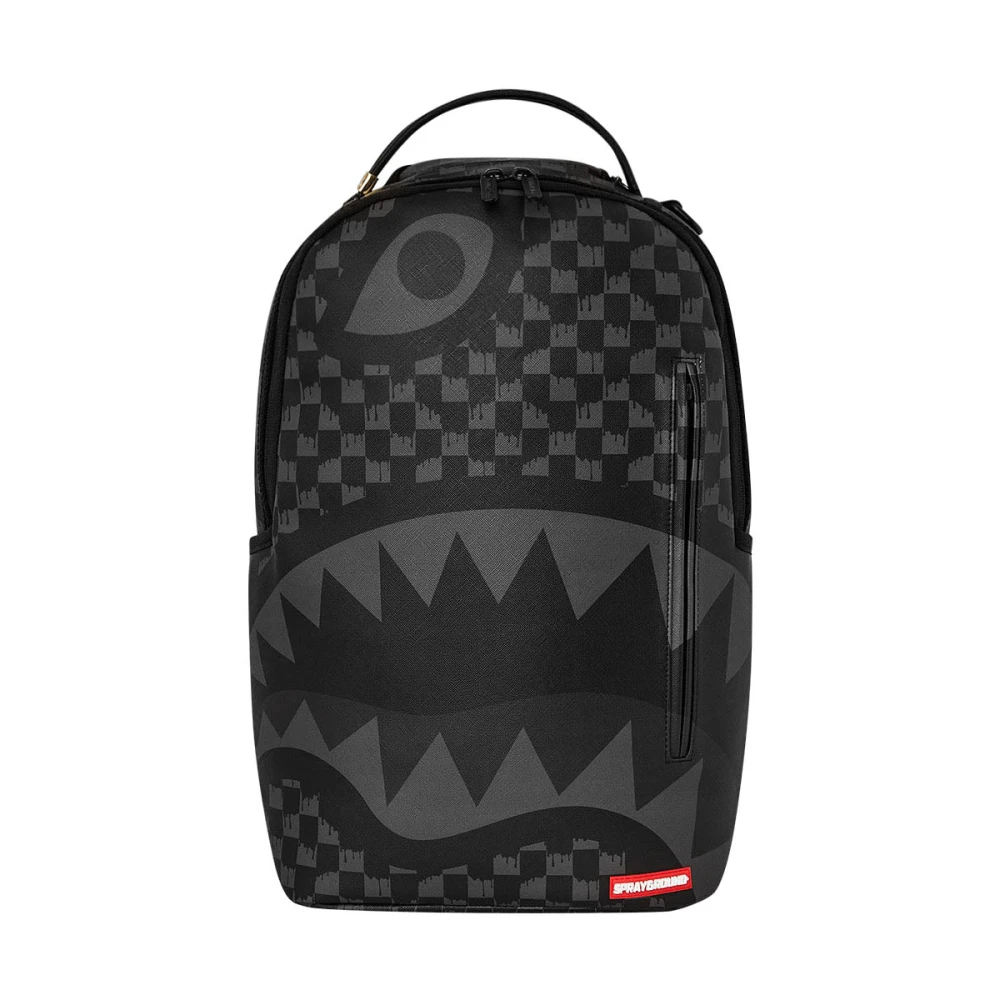 Sprayground Hangover Drip Check Rugzak Black Unisex