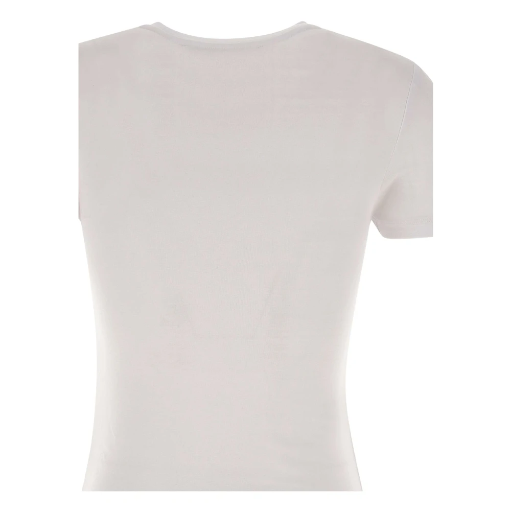 Rotate Birger Christensen Wit T-shirt met Strikdetail White Dames