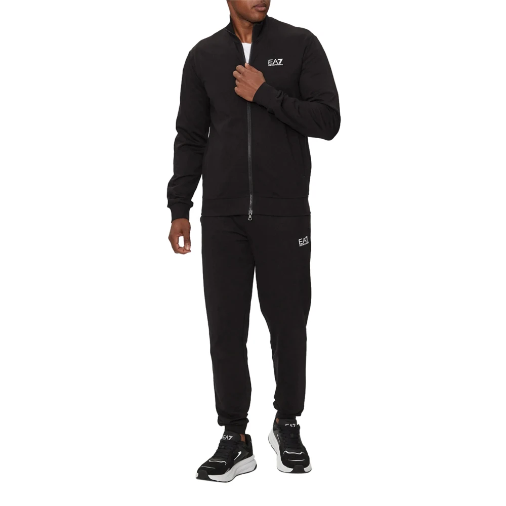 Emporio Armani Ea7 Men's Black Dynamic Sporty Tracksuit - Training - 3XL - Sport