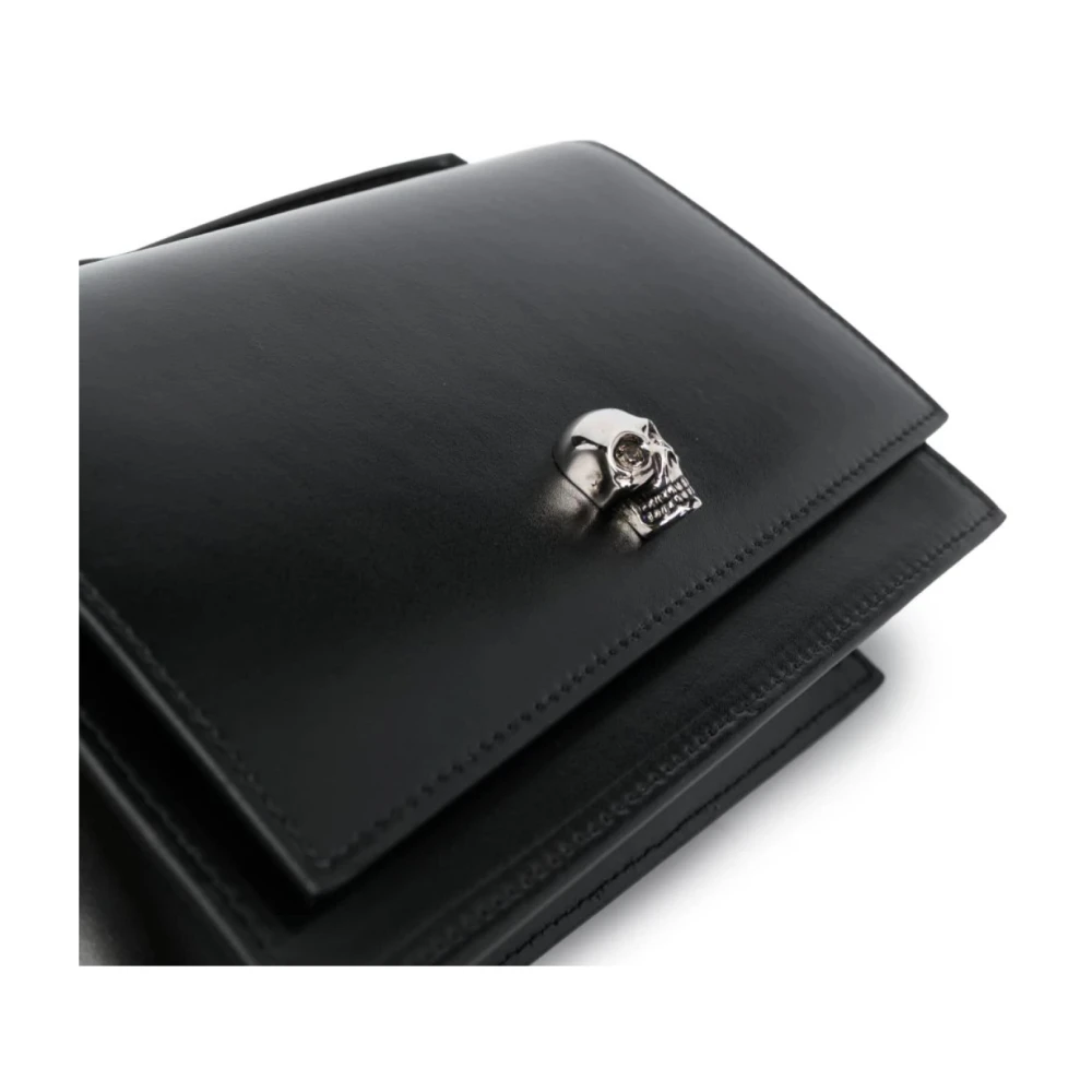 alexander mcqueen Skull Logo Schoudertas Black Dames
