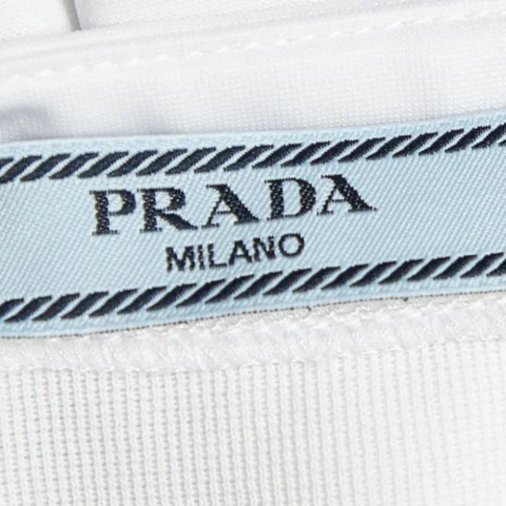 Prada Vintage Pre-owned Fabric tops White Dames
